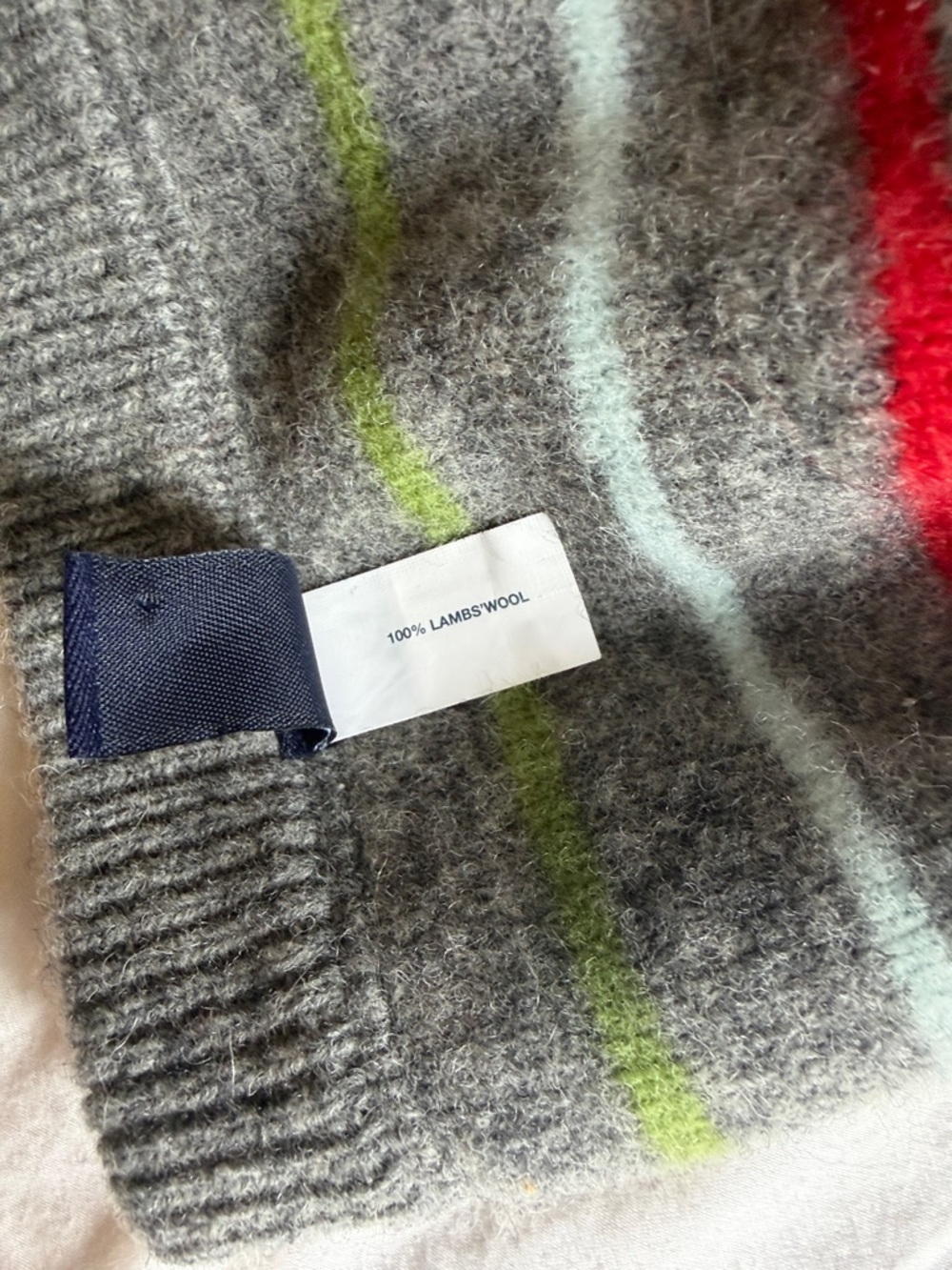 ASO Harry Potter (Hermione) Vintage Grey Gap Striped Scarf - Picture 4 of 6